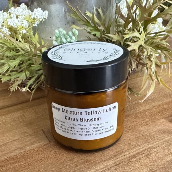 Deep Moisture Tallow Lotion in Citrus Blossom 4oz